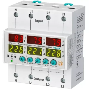 Relé AVR-100T: Proteção de Tensão e Corrente para Sistemas Trifásicos com Neutro