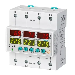 Relé AVR-80T: Monitoramento de Tensão e Corrente para Sistemas Trifásicos com Neutro