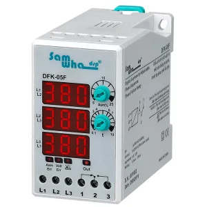 Relé DFK-05F: Proteção Completa com Monitoramento de Sequência de Fase