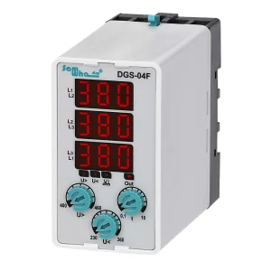 Relé DGS-04F (Tipo Pino): Monitoramento de Sequência de Fases