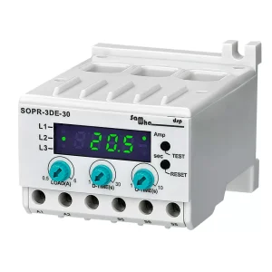 SOPR-3DE-30 – Relé Eletrônico de Sobrecarga para Motores Industriais