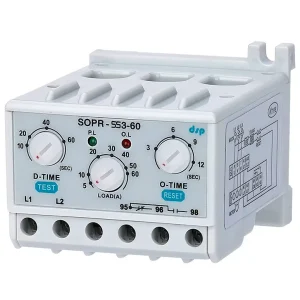 SOPR-SS3-60 – Relé Eletrônico de Sobrecarga para Proteção Robusta de Motores
