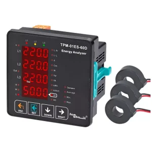 TPM-01ES-60D – Analisador de Energia com RS485, Saída de Relé e Transformador de Corrente Incluído