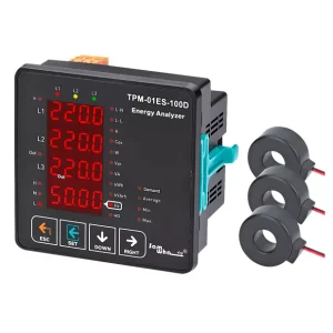 TPM-01ES-100D – Analisador de Energia com RS485, Saída de Relé e Transformador de Corrente Incluído