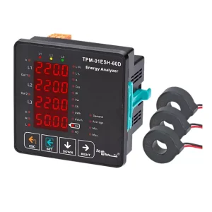 TPM-01ESH-60D – Analisador de Energia com TC Incluso, RS485 e 2 Saídas de Relé